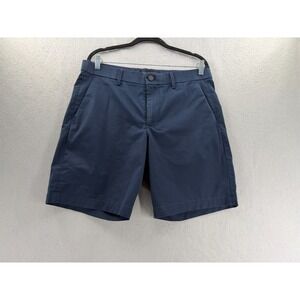 Banana Republic Chino Core Temp Shorts Mens 33 Navy Bermuda Minimalist Preppy